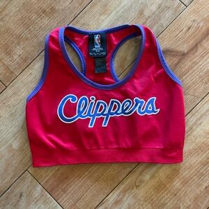 NBA Los Angeles Clippers Sports Bra • Red and Purple Racerback
